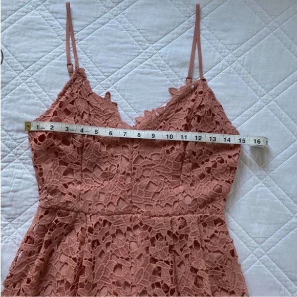 ASTR Pink Lace A-Line Midi Dress - Picture 7 of 9